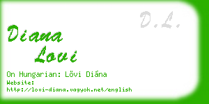 diana lovi business card